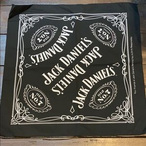 Brand New Without Tags Jack Daniel's Bandanas Black and White